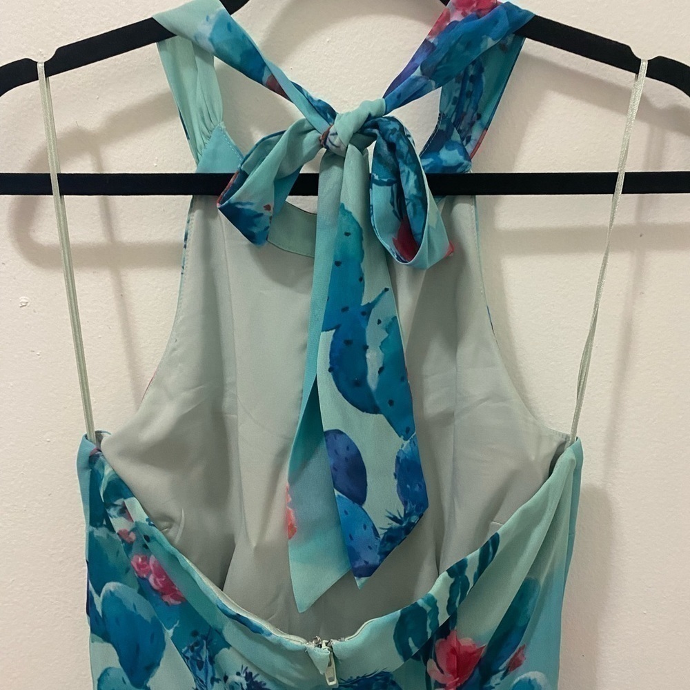 ModCloth Chiffon Cactus Dress - Picture 6 of 11